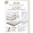 システムロフトベッド シングル 棚 コンセント付き 国産軽量ポケットコイルマットレス付き