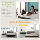 連結ベッド ダブル 棚 コンセント付き安全 ベッドフレームのみ