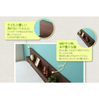 連結ベッド ワイドK280 棚 コンセント付き安全 国産ボンネルコイルマットレス付き