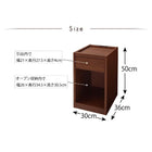 ナイトテーブル テーブル コンセント収納付き コンパクト W30