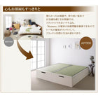 畳 ベッド ベット 跳ね上げ セミダブル 美草・日本製 深さレギュラー お客様組立