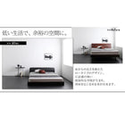 ベッドフレームのみ ダブルベッド フロアベッド ソフトレザー