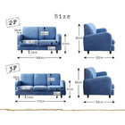 デニムソファ 2人掛け ヴィンテージデザイン