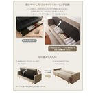 ソファベット 収納付き シンプルモダン おしゃれ 2人掛け