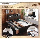 ダブルベッド 収納 ベット チェストベッド 国産ボンネルコイル