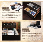 ダブルベッド 収納 ベット チェストベッド 国産ボンネルコイル