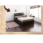 ダブルベッド 収納 ベット チェストベッド 国産ボンネルコイル