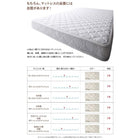 ダブルクッションベッド セミシングル 超体圧分散国産ポケットコイルマットレス ホテル仕様