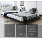 デザインボードベッド セミダブル プレミアムボンネルコイルマットレス付き 木脚タイプ フルレイアウト フレーム幅120