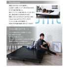 デザインボードベッド ダブル プレミアムポケットコイルマットレス付き 木脚タイプ フルレイアウト フレーム幅140