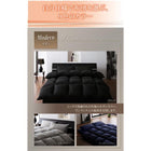 敷布団×羽根布団 ダブル10点セット 全9色!羊毛混ボリューム敷布団×羽根布団8点セット 省スペースタイプ ダブル10点セット