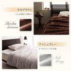 毛布・パッド 2枚合わせ毛布・ボックスシーツ パッド一体型セット 発熱わた入り クイーン プレミアムマイクロファイバー