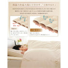 ダブル 毛布団10点セット ベッドタイプ エクセルゴールドラベル ホワイトダックダウン90%羽毛布団