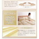 羽毛布団10点セット プレミアム敷布団 極厚ボリュームタイプ ダブル エクセルゴールドラベルダックダウン90%