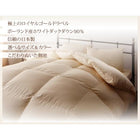 羽毛布団 キング10点セット ベッドタイプ ポーランド産 ホワイトダック90% ロイヤルゴールドラベル