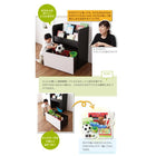 絵本棚 絵本ラック 絵本 ラック キッズ おもちゃ箱付き 子供部屋収納