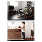 テレビボード + フラップチェスト 2点セット シンプルモダンリビングシリーズ