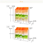 おもちゃ箱 収納 3段 お片づけが身につく ナチュラルカラー