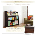 本棚 ラージ ソフト素材 リビングカラーシリーズ