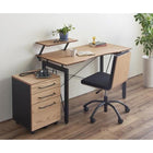 システムデスク 3点セット デスク + ワゴン + チェア 幅120