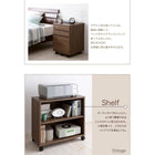 システムデスク ウォールナットデザイン おしゃれ W120