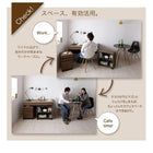 システムデスク ウォールナットデザイン おしゃれ W120