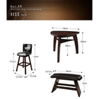 カウンターチェア 1脚 アジアンモダンデザイン