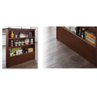 ダイニングテーブル 単品 W90-120 収納ラック付 伸長式 北欧 ヴィンテージ W90-120 エクステンション