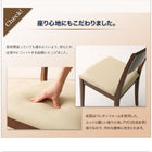 ダイニング 7点セット(テーブル+チェア6) W120-180 収納 ラック付き 3段階 エクステンション