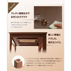 ダイニングテーブル 単品 W120-180 収納 ラック付き 3段階 エクステンション