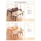 ダイニングテーブル 単品 W150-200回転チェア 北欧 エクステンション 伸縮式