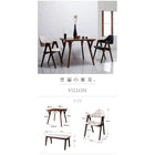 北欧 おしゃれ ダイニング3点セット(テーブル+チェア2) W80