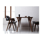 北欧 おしゃれ ダイニング3点セット(テーブル+チェア2) W80