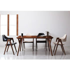 北欧 おしゃれ ダイニング5点セット(テーブル+チェア4) W140