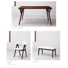 北欧 おしゃれ ダイニング5点セット(テーブル+チェア4) W140