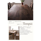 ウォールナット ダイニング 5点セット(テーブル+チェア4) W135 総無垢材