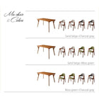 北欧デザインダイニングチェア 2脚組 天然木