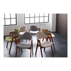 北欧デザインダイニングチェア 2脚組 天然木