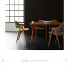 北欧デザインダイニングチェア 2脚組 天然木