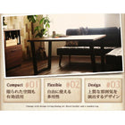 ダイニング4点セット テーブル+ソファ1脚+アームソファ1脚+スツール1脚 右アーム W120 ヴィンテージスタイル