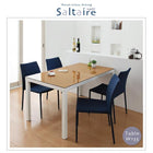 ダイニングテーブル単品 W135 ウッドxガラス