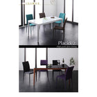 ダイニングテーブル 単品 ウォールナットブラック W150 ハイグレードガラスダイニング