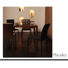 ダイニングテーブル 単品 ウォールナットブラック W150 ハイグレードガラスダイニング