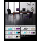 ダイニングセット 4人 5点セット テーブル+チェア4脚 グロッシーホワイト W150 ハイグレードガラス