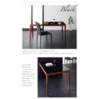 ダイニングセット 4人 5点セット テーブル+チェア4脚 ウォールナットブラック W150 ハイグレードガラス