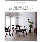 ダイニングテーブル 単品 W120 天然木 ウォールナット モダン