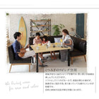 ダイニングソファ単品 右アーム 2P 西海岸テイスト