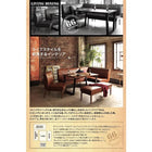 ダイニングセット 4人 4点セット テーブル+ソファ1脚+アームソファ1脚+チェア1脚 右アーム W120 アメリカンヴィンテージ