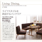 リビングダイニングセット 4人 4点セット テーブル+ソファ1脚+アームソファ1脚+チェア1脚 右アーム W120 北欧デザイン