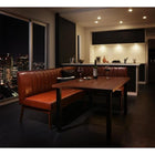 ダイニングセット 3人 3点セット テーブル+ソファ1脚+アームソファ1脚 右アーム W120